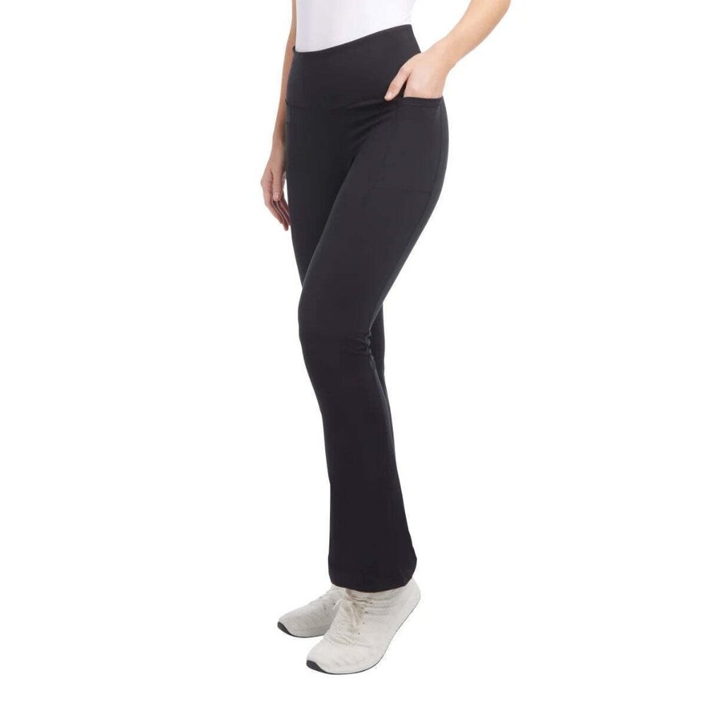 Jockey Women L High Rise Activewear Leggings Nonslip Flare Athletic Yoga Pants